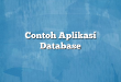 Contoh Aplikasi Database