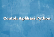 Contoh Aplikasi Python