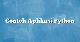 Contoh Aplikasi Python