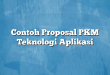 Contoh Proposal PKM Teknologi Aplikasi