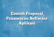 Contoh Proposal Penawaran Software Aplikasi