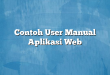 Contoh User Manual Aplikasi Web
