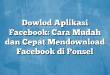 Dowlod Aplikasi Facebook: Cara Mudah dan Cepat Mendownload Facebook di Ponsel