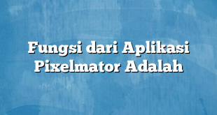 Fungsi dari Aplikasi Pixelmator Adalah