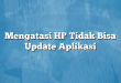 Mengatasi HP Tidak Bisa Update Aplikasi