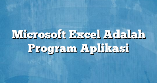 Microsoft Excel Adalah Program Aplikasi