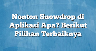 Nonton Snowdrop di Aplikasi Apa? Berikut Pilihan Terbaiknya