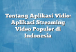 Tentang Aplikasi Vidio: Aplikasi Streaming Video Populer di Indonesia