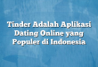 Tinder Adalah Aplikasi Dating Online yang Populer di Indonesia