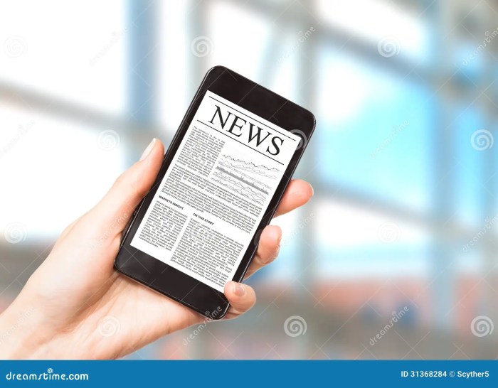 Tabloid news ponsel